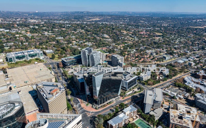 Alice Lane Precinct – Aerial View of Sandton Central, Johannesburg
