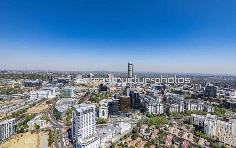 Sandton Skyline from 129 Rivonia Road – Johannesburg Aerial View