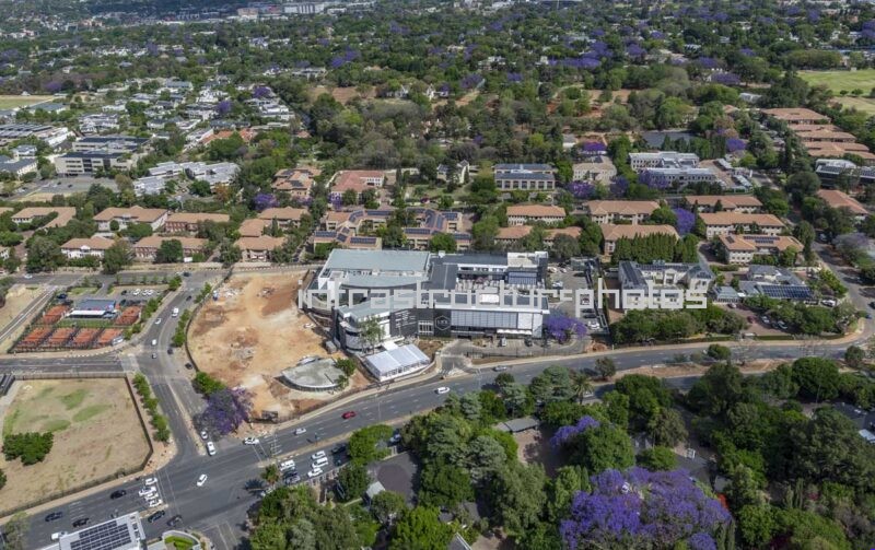 LXX Sandhurst Aerial View – Luxury Lifestyle Centre in Sandton, Johannesburg