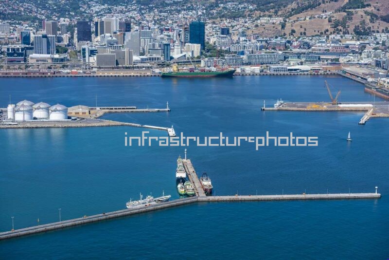 Aerial View of Duncan Dock and Eastern Mole, Port of Cape Town