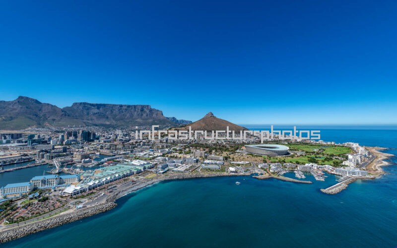 DHL Cape Town Stadium – Aerial View of Green Point