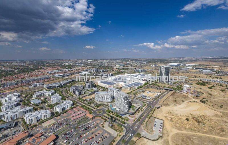 Ellipse Waterfall Aerial View – Luxury Residential Towers in Waterfall City, Johannesburg