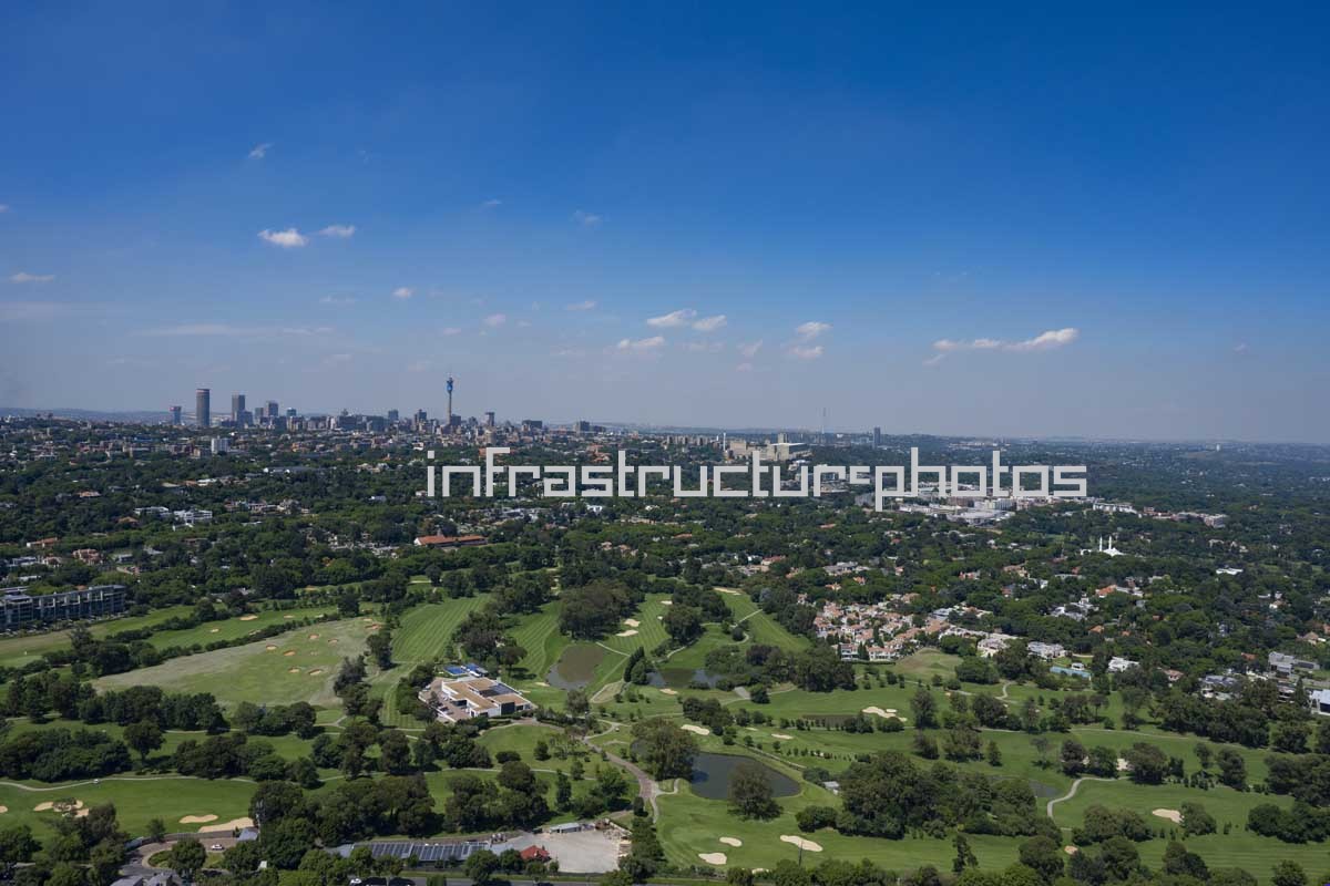 Houghton Golf Club Aerial View, Johannesburg, Gauteng