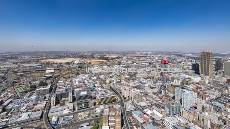 Jewel City Johannesburg Aerial View – CBD Regeneration and Urban Infrastructure