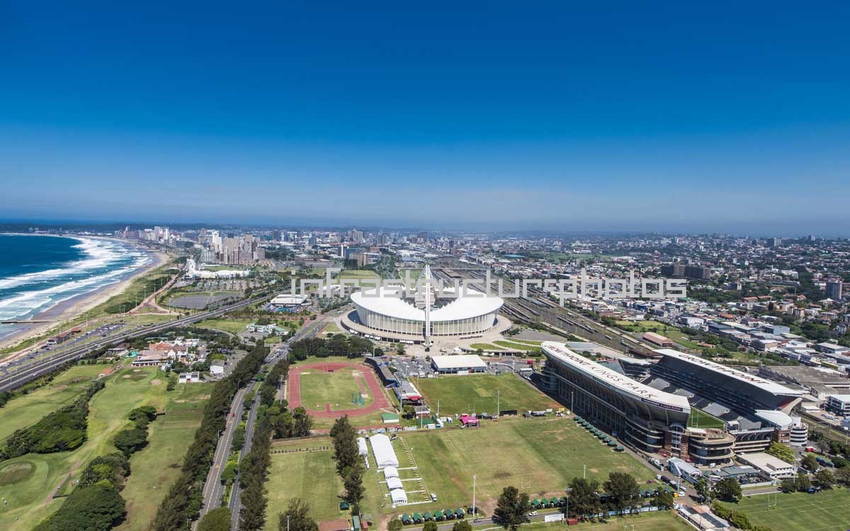 Moses Mabhida Stadium Durban Aerial View – 2010 World Cup Stadium