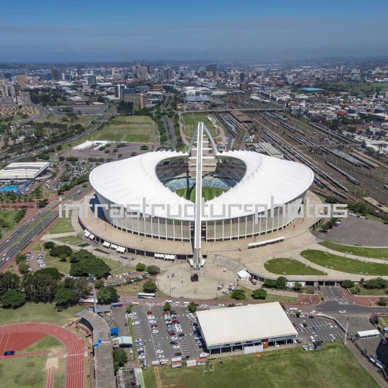 Moses Mabhida Stadium Aerial View – Durban's Iconic 2010 FIFA World Cup Landmark