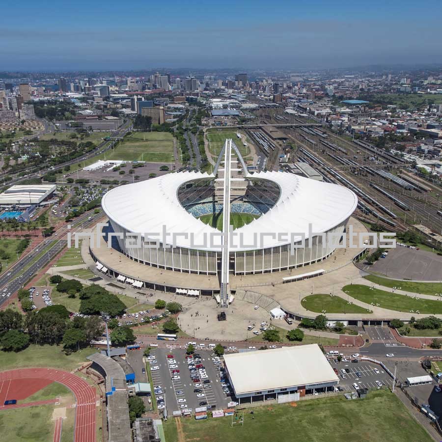 Moses Mabhida Stadium Aerial View – Durban's Iconic 2010 FIFA World Cup Landmark