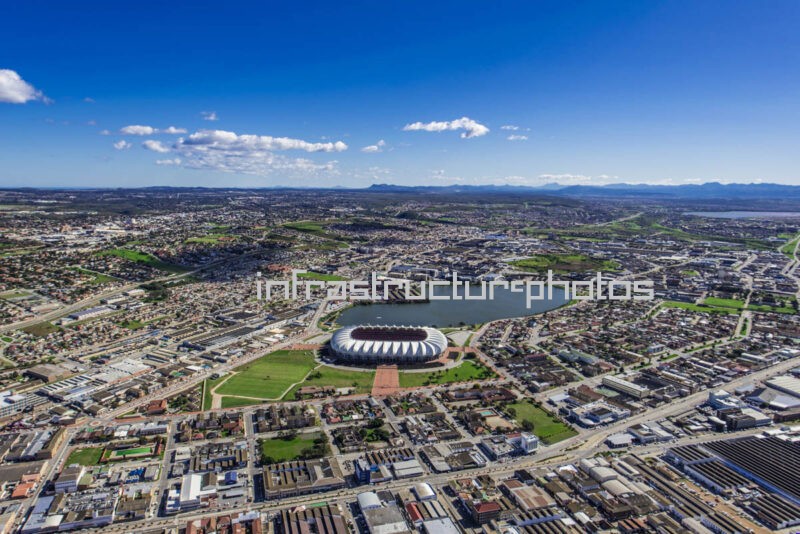 Nelson Mandela Bay Stadium Aerial View, Gqeberha, Eastern Cape