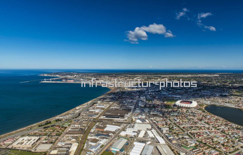 Nelson Mandela Bay Stadium Aerial View, Gqeberha, Eastern Cape