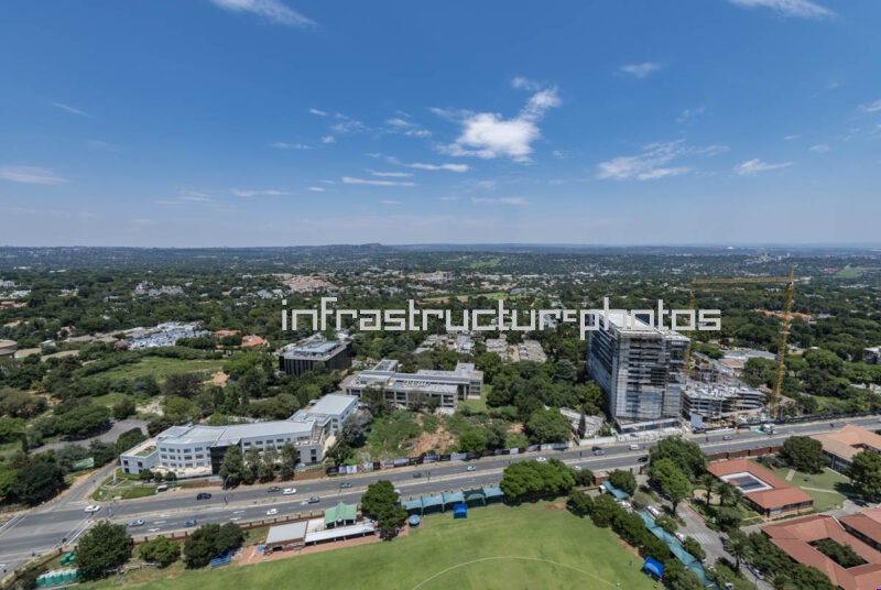 Illovo Point Under Construction on Rivonia Road, Sandton, Johannesburg