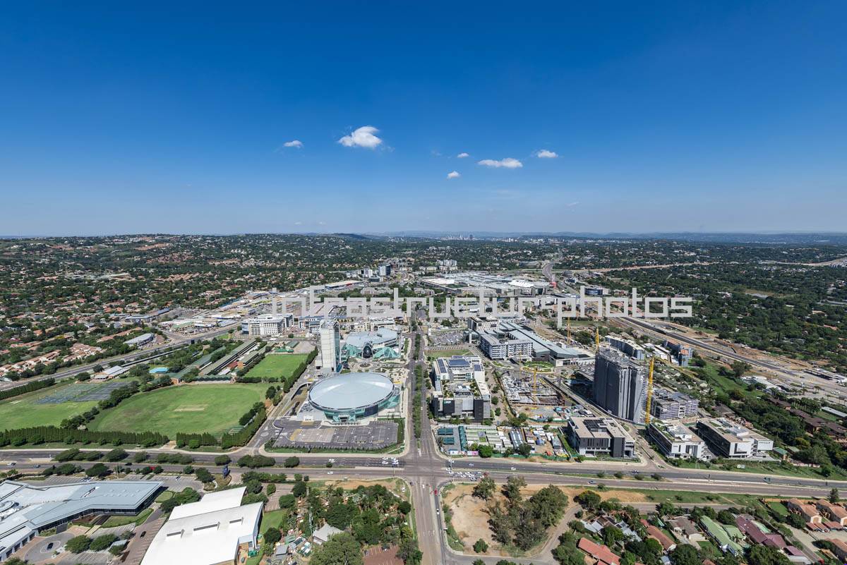 Time Square Casino and Menlyn Maine Aerial View, Pretoria, South Africa