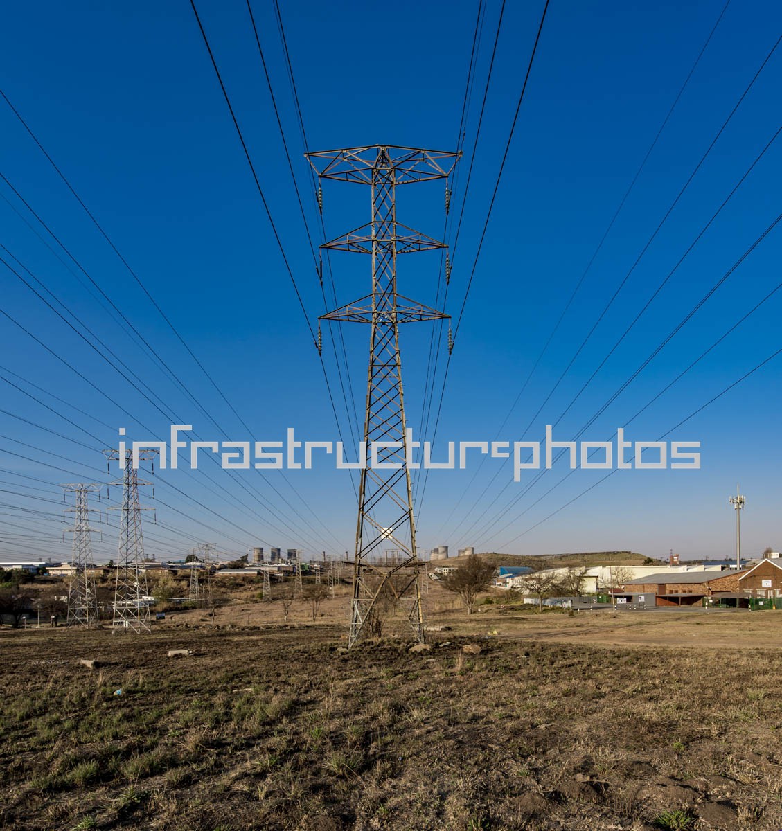 High-Voltage Transmission Lines and Electricity Infrastructure in South Africa