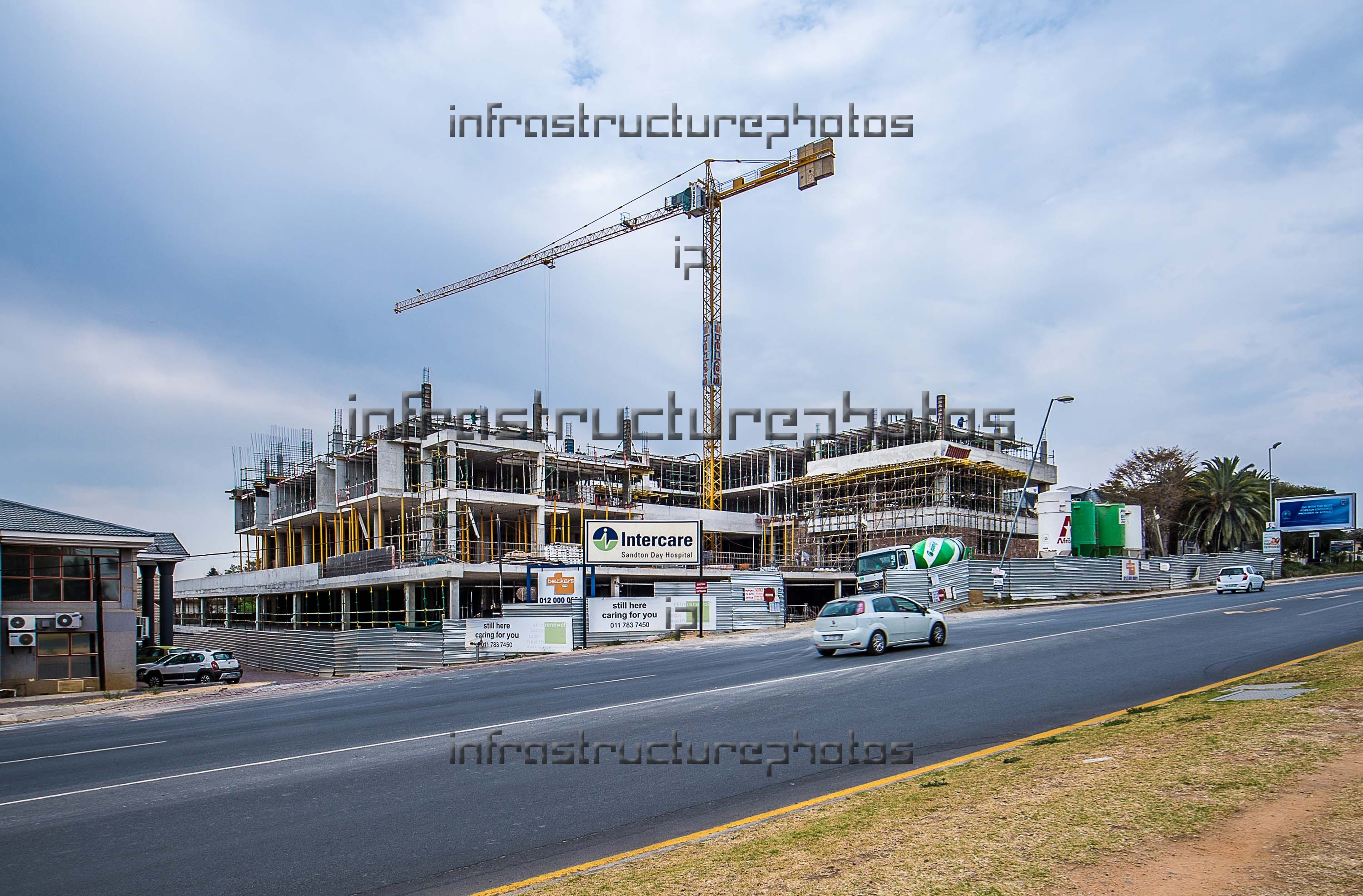 Sandton Day Hospital construction